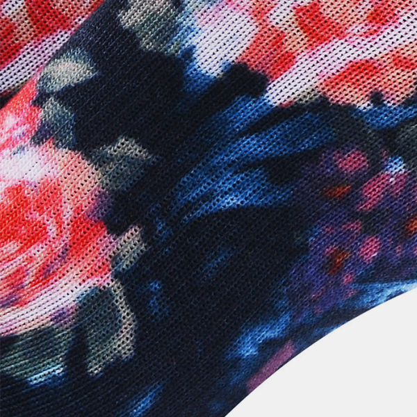 3 Pairs Rose Pattern Crew Sublimated 360 Printed Socks Test Sample